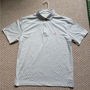 Rhoback golf Shirt - golf carts and palm trees